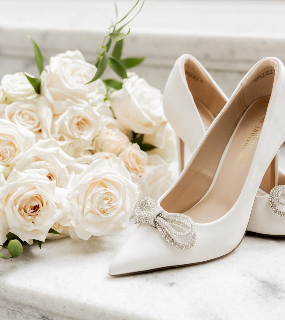 fine art wedding shoes